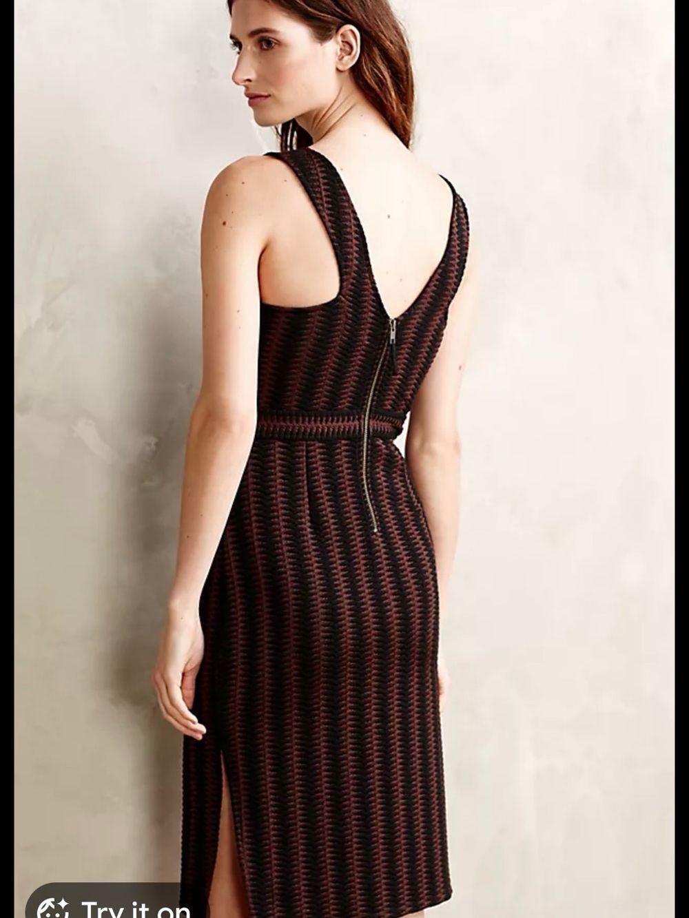 Maeve for Anthropologie Sleeveless Textured Bodycon Dress